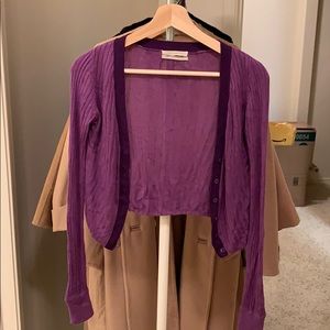 UO Lucky Ribbed Knit Cardigan